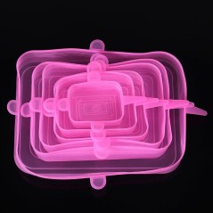 Tapas elásticas de silicona reutilizables, duraderas y desechables, para conservar alimentos frescos